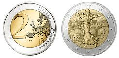 Commémorative 2 euros France 2023 UNC -  La Semeuse JO Paris 2024
