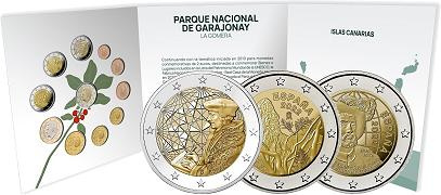 Coffret série monnaies euro Espagne 2022 BU - Parc de Garajonay