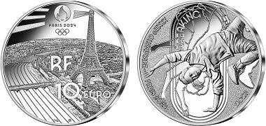 Commémorative 10 euros Argent Sport Breaking France 2023 BE - Monnaie de Paris