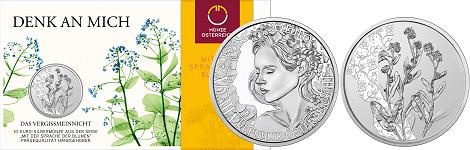 Commémorative 10 euros Argent Autriche 2023 BU - Le Myosotis