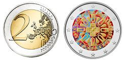 Commémorative 2 euros Slovaquie 2023 UNC en couleur type D - Transfusion Sanguine