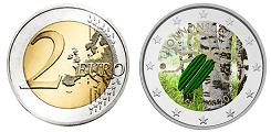 Commémorative 2 euros Finlande 2023 UNC en couleur type B - Protection de la Nature