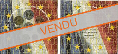 Coffret série monnaies euro France 2000 BU - Monnaie de Paris