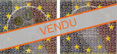 Coffret série monnaies euro France 2001 BU - Monnaie de Paris