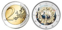 Commémorative 2 euros Allemagne 2023 UNC en couleur type C - Charlemagne