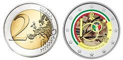 Commémorative 2 euros Italie 2023 UNC en couleur type C - Armée de l'Air