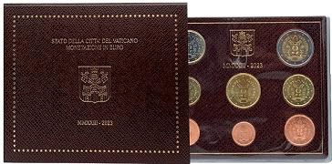 Coffret série monnaies euros Vatican 2023 BU - Armoiries du pape François