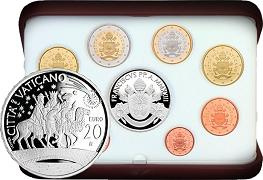 Coffret série monnaies euros Vatican 2023 BE - Armoiries du Pape François + 20 euros Les Rois Mages