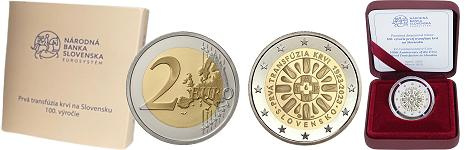 Commémorative 2 euros Slovaquie 2023 BE - 100 ans de la transfusion sanguine