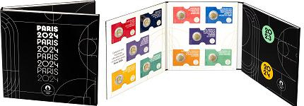 Album Collector Vide Monnaie de Paris pour 20 coincards 2 € JO Paris 2024
