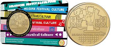 Commémorative 2.50 euros Belgique 2023 BU Coincard version Flamande - Culture Belge