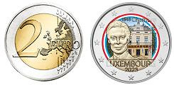 Commémorative 2 euros Luxembourg 2023 UNC couleur type B - Chambre des Députés