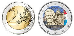Commémorative 2 euros Luxembourg 2023 UNC couleur type C - Chambre des Députés