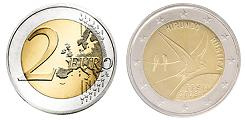 Commémorative 2 euros Estonie 2023 UNC - Hirondelle Rustique