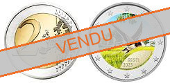 Commémorative 2 euros Estonie 2023 UNC en couleur type D - Hirondelle Rustique