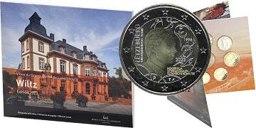 Coffret série monnaies euro Luxembourg 2023 BU - Ville Wiltz (Version Grand Duc Henri)