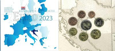 Coffret série monnaies euro Croatie 2023 UNC - Miniset BCL