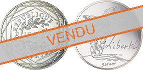 Commémorative 10 euros Argent Hiver France 2014 UNC - Liberté Sempé