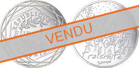 Commémorative 10 euros Argent Hiver France 2014 UNC - Fraternité Sempé