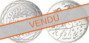 Commémorative 10 euros Argent Automne France 2014 UNC - Egalité Sempé