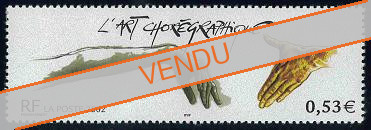 Variété L'Art chorégraphique - 0.53€ multicolore sans bande de phosphore