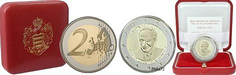Commémorative 2 euros Monaco 2023 BE - 100 ans du Prince Rainier III