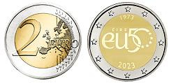 Commémorative 2 euros Irlande 2023 UNC - 50 ans de l'adhésion à l'UE