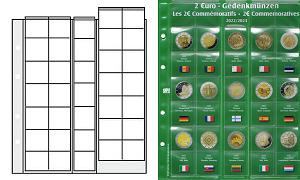 Feuille préimprimée numismatique PREMIUM 2 euros commémoratives 2022-2023 - 1ère partie