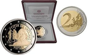 Commémorative 2 euros Vatican 2023 BE - 500 ans de la Mort du Pérugin