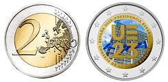 Commémorative 2 euros Espagne 2023 UNC en couleur type A - Présidence de l'UE