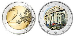 Commémorative 2 euros Irlande 2023 UNC en couleur type B - Adhésion à l'UE