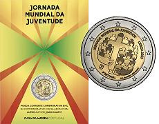 Commémorative 2 euros Portugal 2023 BU Coincard - Journée Mondiale de la Jeunesse
