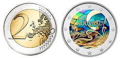 Commémorative 2 euros Belgique 2023 UNC en couleur type D - Art Nouveau