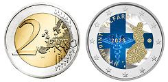 Commémorative 2 euros Finlande 2023 UNC en couleur type B - Services sociaux et de santé