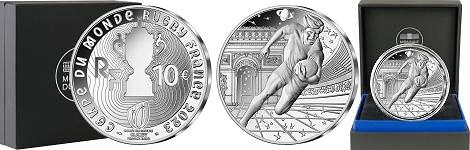 Commémorative 10 euros Argent Le Tournoi Rugby 2023 BE - Monnaie de Paris