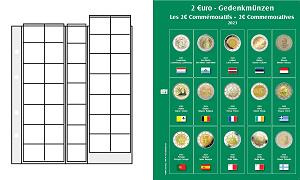 Feuille préimprimée numismatique PREMIUM 2 euros commémoratives 2023 - 2ème partie