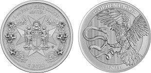 Commémorative 5 euros Argent 1 Once Malte 2023 BU - Aigle Royal