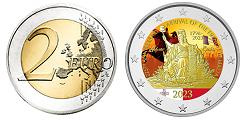 Commémorative 2 euros Malte 2023 UNC en couleur type B - Napoléon Bonaparte