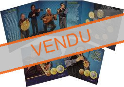 Coffret série monnaies euro Chypre 2023 BU - Instruments de Musique Traditionnels