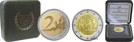 Commémorative 2 euros Chypre 2023 BE - Banque Centrale de Chypre