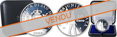 Commémorative 10 euros Argent Saint-Marin 2005 BE - Milice en uniforme