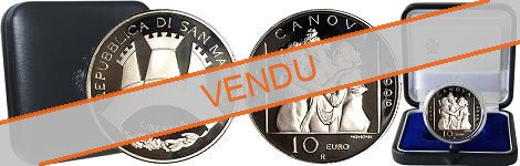 Commémorative 10 euros Argent Saint-Marin 2006 BE - Antonio Canova