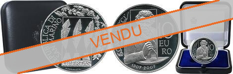 Commémorative 10 euros Argent Saint-Marin 2007 BE - Giouse Carducci