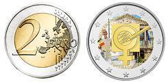 Commémorative 2 euros Belgique 2023 UNC en couleur type A - Suffrage Féminin