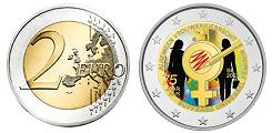 Commémorative 2 euros Belgique 2023 UNC en couleur type C - Suffrage Féminin