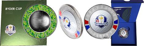 Commémorative 10 euros Argent Italie 2023 Fleur de Coin - Golf Ryder Cup