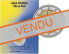 Commémorative 2 euros Portugal 2023 BU Coincard - Pièce pour la Paix
