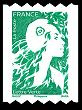 Timbre roulette Marianne de l'avenir 2023 tirage autoadhésif - TVP lettre verte 20g provenant de roulettes de 300 timbres