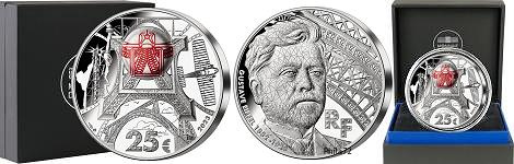 Commémorative 25 euros Argent 2 Once Centenaire de Gustave Eiffel 2023 Belle Epreuve - Monnaie de Paris