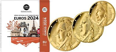 Coffret série monnaies euro France 2024 BU - Monnaie de Paris
